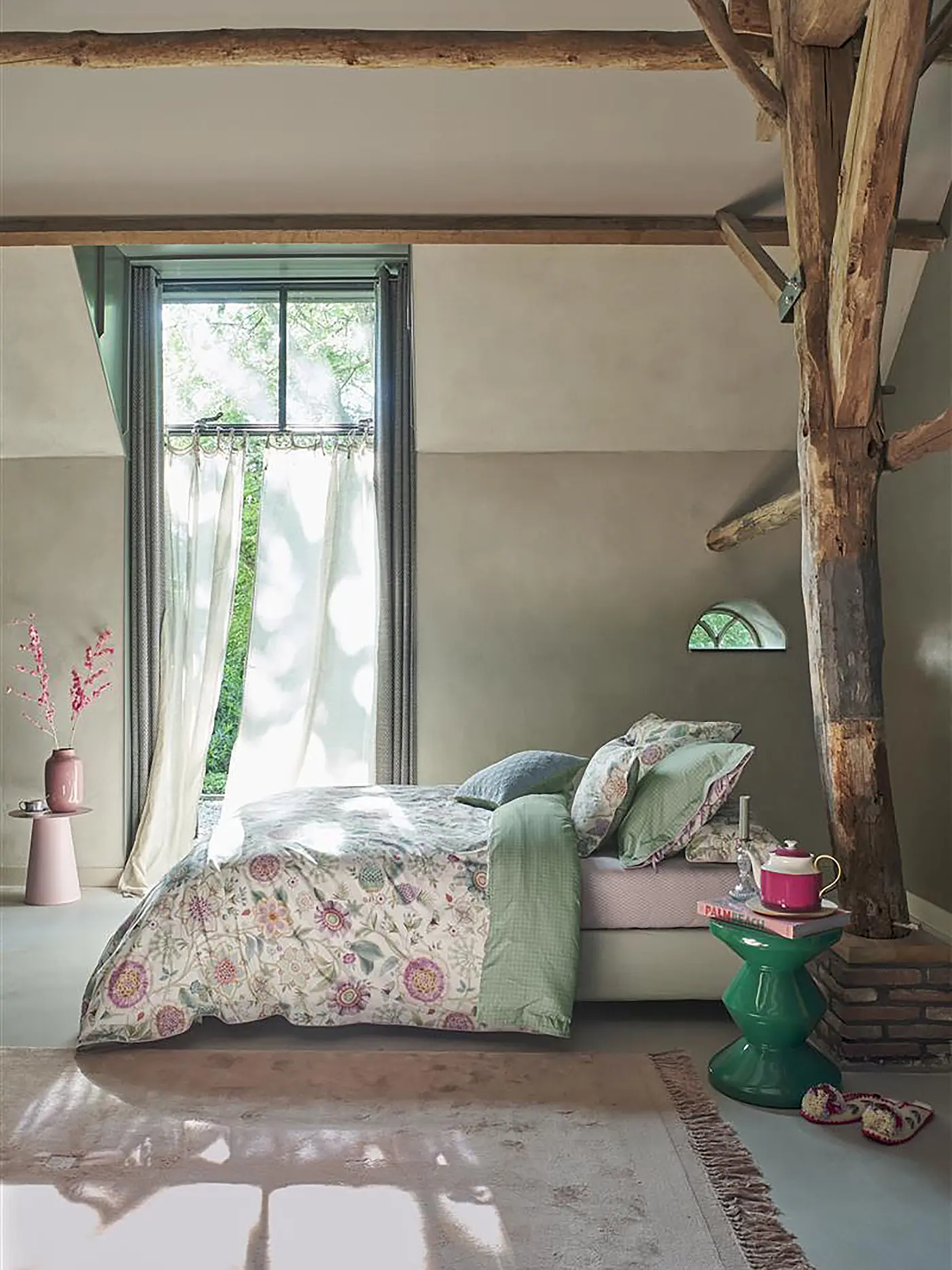 PIP STUDIO | Perkal Bettwäsche VIVA LAS FLORES 70x90cm/140x200cm White | 